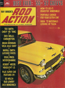 ROD ACTION 1973 FEB - Vol 2 #2, WOODGRAINING, MOUSE INTO EARLY MUSTANG